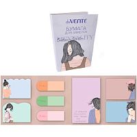 Набор самокл. этикеток-закладок deVENTE "Mentality" 20*56мм,40*56мм,56*90мм-8*20л. 2010214 бум.,асс.