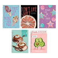 Блокнот А6  80л. АЛЬТ спираль "Микс 3" 3-80-032/03 лам.карт.,клетка,асс.