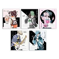 Тетрадь 18л. (клетка) ФЕНИКС "Аниме-подростки" 68530 выб.уф-лак,мел.карт.,асс.