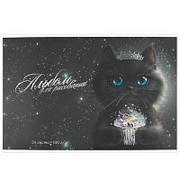 Альбом для рис.24л. ФЕНИКС "Принцесса Луна" 69882 на скобе,тисн.фольг.