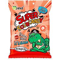 Леденцы кислые  22гр. Sour Candy "Лимон" 9070510 пластик.пакет,подвес (DeV)