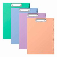 Папка-клипборд А4 EK "Matt Pastel Bloom" 61218 пластик,линейка 30см,асс.