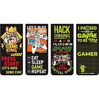 Закладки магнитные deVENTE "Game" 8065108 (4шт) блист.