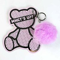 Брелок ФЕНИКС "Серебряный мишка" 70870 мех.,60*60мм