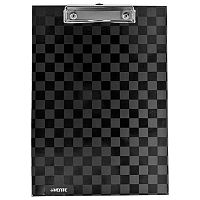 Клипборд А4 deVENTE "Total black" 3034325 картон толщина 2мм,выб.лак,мат.лам.,чёрный