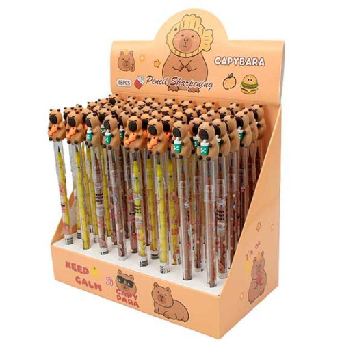 Карандаш сегментный CENTRUM "Капибара" 77420 ч/гр,HB Карандаш сегментный CENTRUM "Капибара" 77420 ч/гр,HB