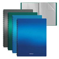 Папка с вкладышами/ 20 EK А4 "Matt Ice Metallic" 49961 спираль,асс.
