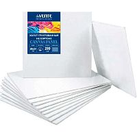 Холст грунт. на картоне 20*20см deVENTE "Artistic Studio" 8150302 белый,хлоп.100%,280г/м2,мелк.зерн.