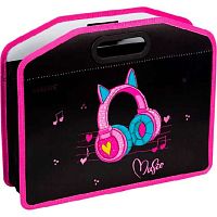 Папка пластик,с ручками А4 deVENTE "Love Music" 8057334 с расш.10см,400мкм