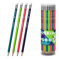 Карандаш ч/гр. пластик. с ласт. EK "Joy Reef" 62768 HB,круглый,суперстираемый,асс.