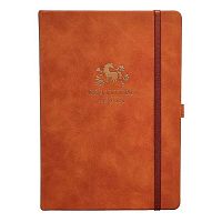 Ежедневник 2026г. А5 176л. INFOLIO кож.зам. "Grace" I1714/light-brown св.-коричн.,тв.обл.,на резинке