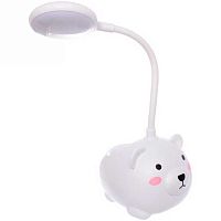 Светильник настольный "Marmalade-Мишка" 615-0499 LED,белый,c подстаканником,USB