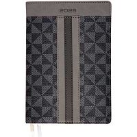 Ежедневник 2026г. B6 168л. deVENTE кож.зам. "Expert" 2233626 чёрн.-серый,крем.бум.,интегр.обл.