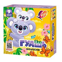 Гуашь  9цв. 15мл. ЛУЧ "Zoo" 25С 1532-08 к/к