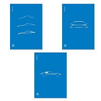 Тетрадь 48л. (клетка) А4 EK пластик.обл. "CoverProBook Mirage синий" 61961 асс.