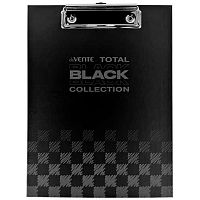 Клипборд А5 deVENTE "Total black" 3034328 картон толщина 2мм,выб.лак,мат.лам.,чёрный с диз.
