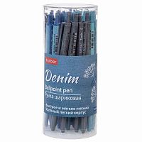 Ручка авт. масл. шар. ХАТ  "Denim" 079555 синяя,0,7мм,с клипом,асс.