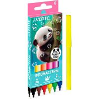 Фломастеры  6цв. deVENTE "Yummy Panda" 5080531 вент.колп.,к/к/подвес