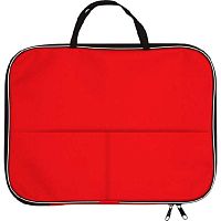 Сумка-планшет А4 deVENTE "Красная" 3075141 текстил.,на молн.,внеш.карм.,ручки 24см