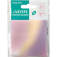 Самоклеящиеся этикетки-закладки deVENTE "Degrade" 73*73мм,50л. 2011410 пластик.,прозр.,искр.