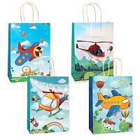 Пакет подар. бум. крафт ПГС "Воздушный транспорт" 26*32см Р10846-24 Акпб544-Т