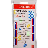 Зажим для бумаг deVENTE 25мм "Триколор" 4131320