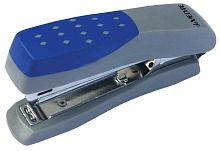 Степлер №10 12л. deVENTE Duos 4142331 пластик с каучук.вставкой, серый с синим, к/к