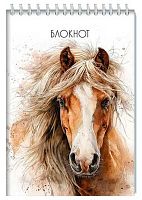 Блокнот А5  80л. АППЛИКА спираль "Лошадь" С4170-38