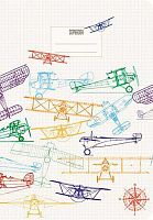 Тетрадь 40л. (клетка) АППЛИКА "Самолёты" С7148-03 лам.карт.,евроформат