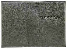Обложка д/паспорта ИМИДЖ Passport 1,01гр-ФЛОТЕР-239 натур.кожа,серая,тисн.конгрев