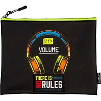 Папка д/тетрадей А5 deVENTE "Music No Rules" 8056485 силикон,на молн.