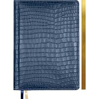 Бизнес-блокнот А4  60л. deVENTE кож.зам. "Wild" 2056438 т.-син.,клетка,крем.бум.,зол.срез.,подар./к