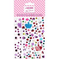 Стразы декор. самокл. deVENTE "Королевский микс" 8002901 карточка 95*170мм,акриловые