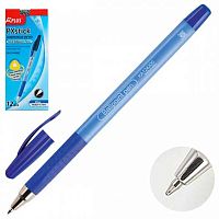Ручка шар. BEIFA KA124200CS-BL синяя,0,7мм,трехгр.корп.,резин.грип