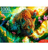 Пазлы 1000 Рыжий кот "Леопард на охоте" ХП1000-8281