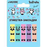 Набор самокл. этикеток-закладок deVENTE "Panda" 45*12мм-5*20л. 2011105 пластик