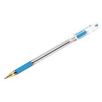 Ручка масл. шар. MunHwa MC GOLD голубая BMC-12 0.5мм с держателем (со штрихкодом)
