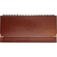 Планинг настол. н/д  64л. 294*142мм deVENTE кож.зам. "Bellagio" 2039810 коричн.,спираль,подар./к