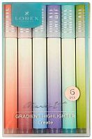 Набор маркеров текст.  6цв. LOREX "Mark it Create" LXHLMT-CP скош.,1-4мм,пастел.