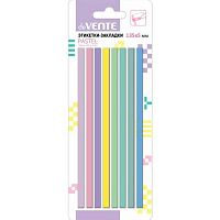 Набор самокл. этикеток-закладок deVENTE 135*5мм,8цв.*20л. "Pastel" 2011319 п/прозр.пласт.