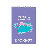 СБ Блокнот А6-  40л. (верх.спираль) "Cool Cats" (клетка)