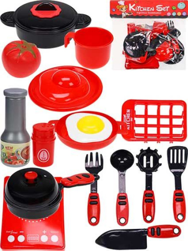 Набор детской посуды Рыжий кот 2169787 (19предм.),пластик.