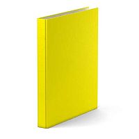 Папка 2 кольца 35мм EK А4 "Neon" 39058 жёлтая,лам.карт.