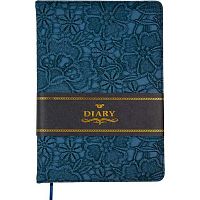 Записная книжка А5  80л. deVENTE "Diana" 2051618 кож.зам.,тёмная ночь,клетка,крем.бум.