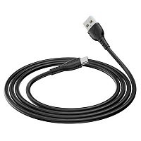 Кабель для зарядки Borofone Triumph BX51 Type-C -USB,3А,1м,PD60W,круглый,пластик.,чёрный