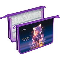 Папка д/тетрадей А4 deVENTE "Chiisana Hoshi" 8057559 с расш.8см,пластик,конрг.тисн.,фольга