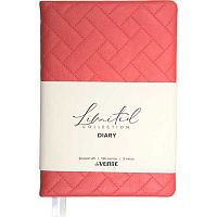 Ежедневник н/д А5 136л. deVENTE кож.зам. "Elizabeth" 2234698 нежно-коралловый,крем.бум.