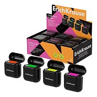 Точилка с контейнером 2отв. EK Case Duo "Accent" 59988 пластик,асс.