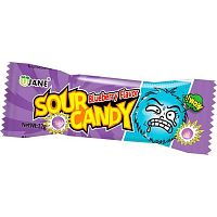 Леденцы кислые  12гр. Sour Candy Mini "Голубика" 9070409 пластик.пакет,подвес (DeV)