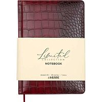 Записная книжка А5  80л. deVENTE "Belcanto" 2251519 кож.зам.,бордо,клетка,крем.бум.,поролон